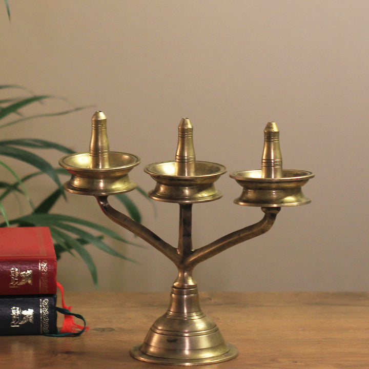 Brass  Vintage Key Vilakku Lamp