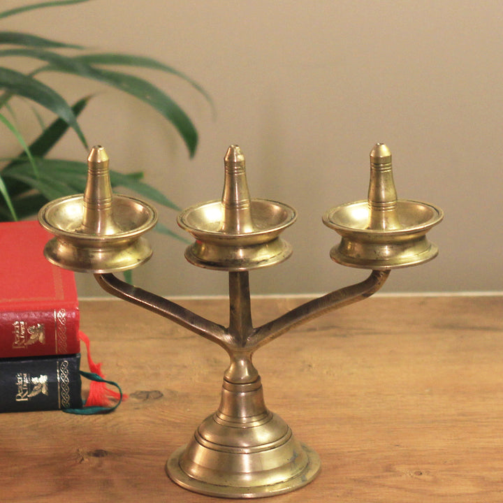 Brass  Vintage Key Vilakku Lamp