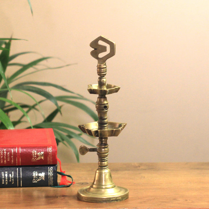 Brass  Vintage Key Vilakku Lamp