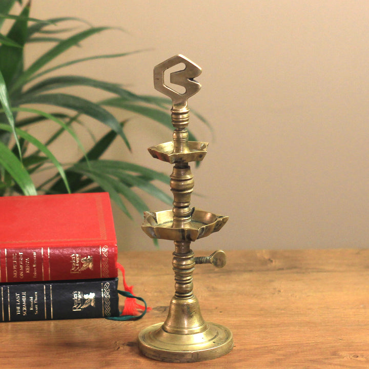 Brass  Vintage Key Vilakku Lamp