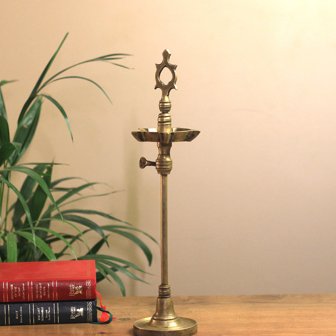 Brass  Vintage Key Vilakku Lamp