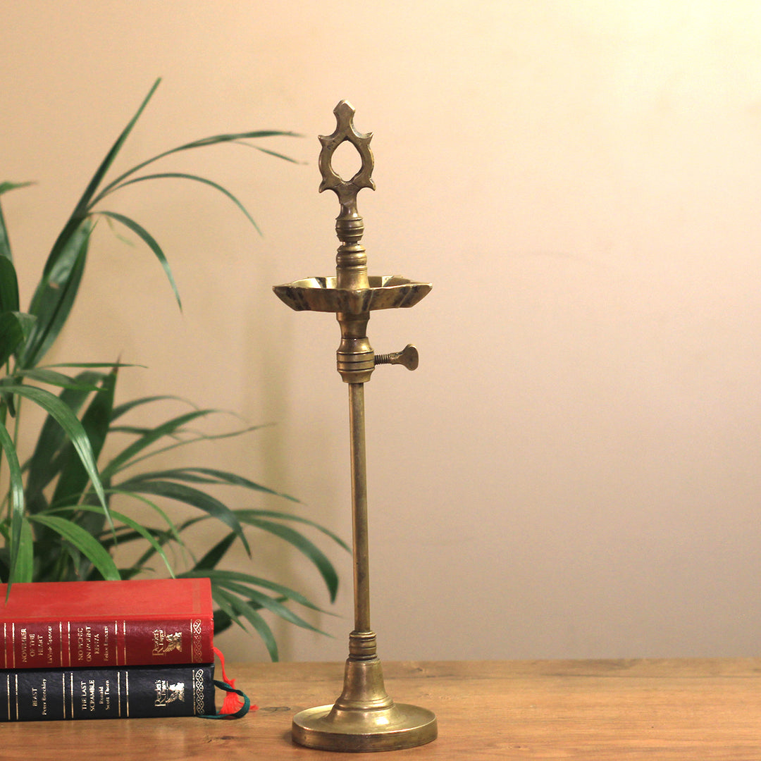 Brass  Vintage Key Vilakku Lamp