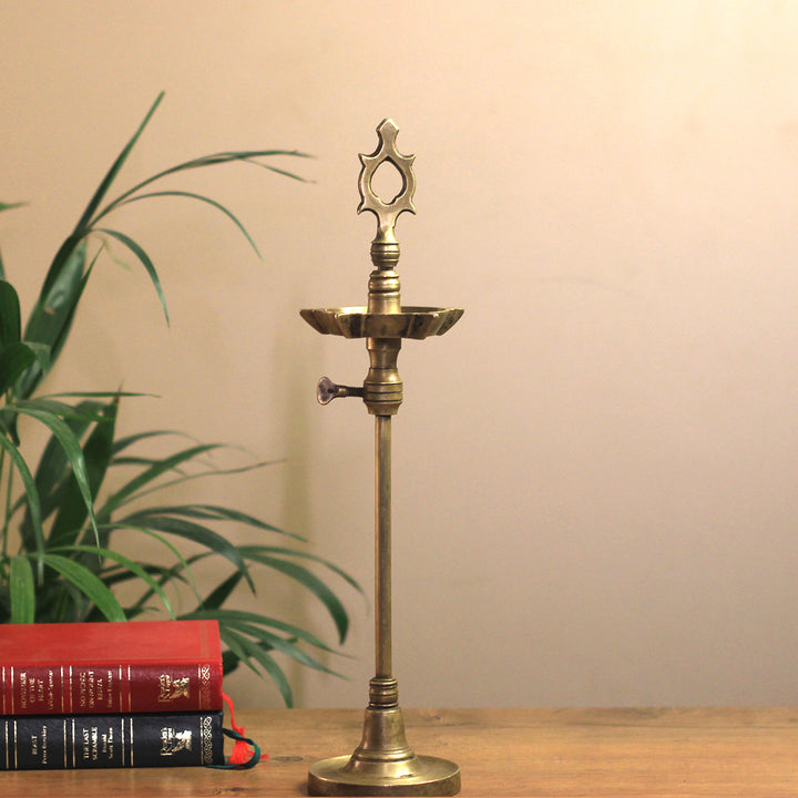 Brass  Vintage Key Vilakku Lamp