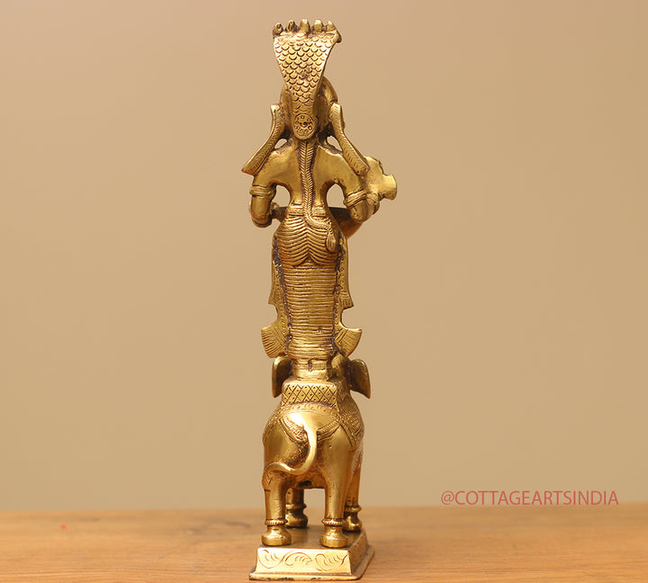 Brass Deep Laxmi on Elephant