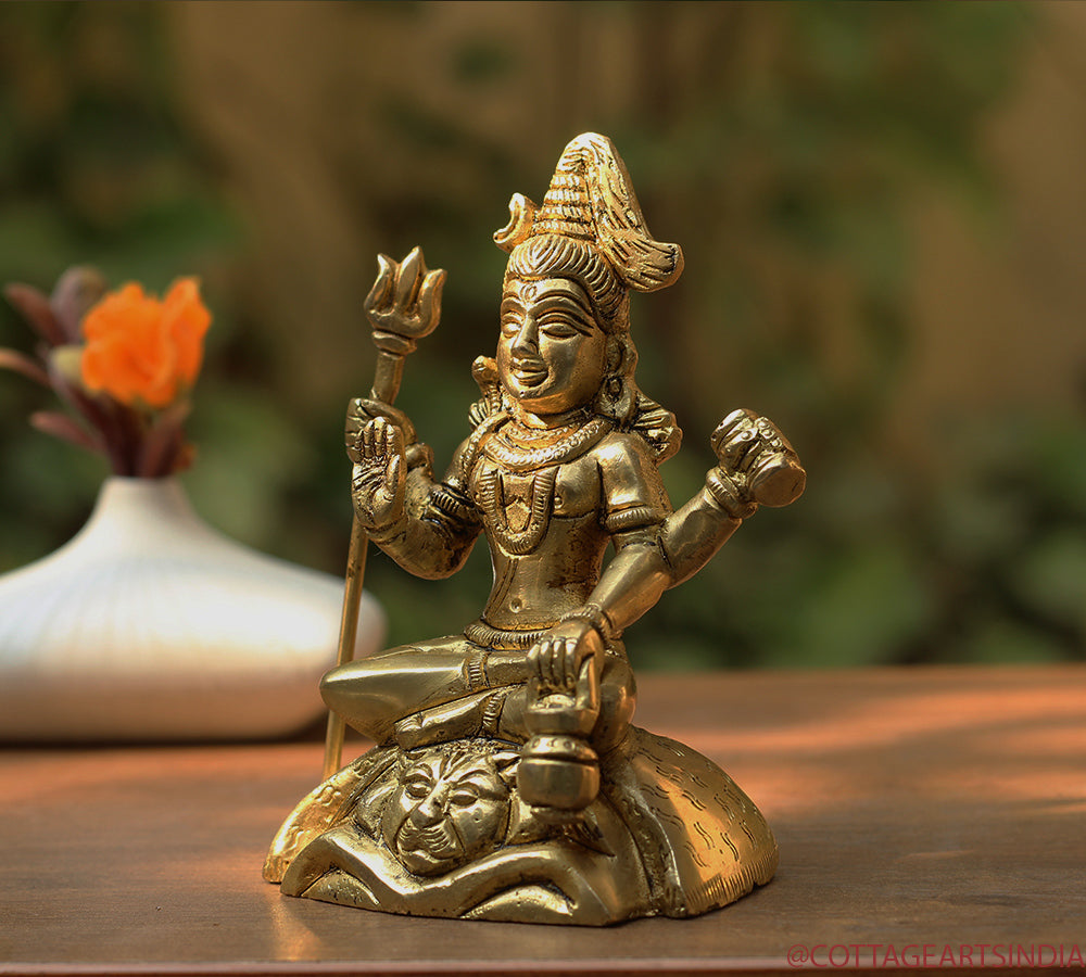 Brass Shiva Sitting 4.5"