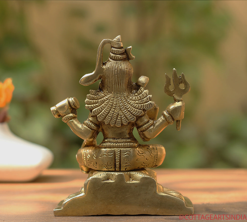 Brass Shiva Sitting 5"