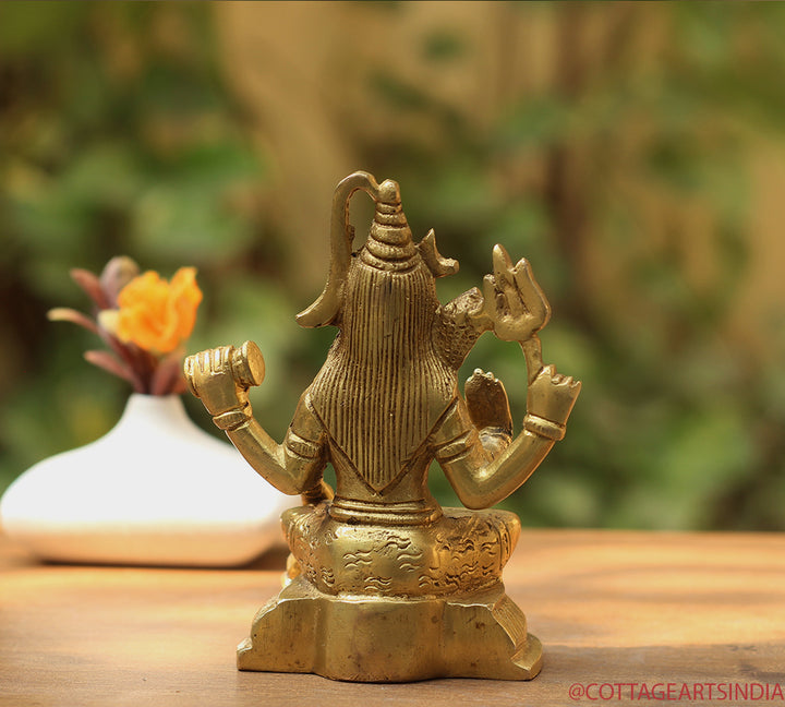 Brass Shiva Sitting 5"