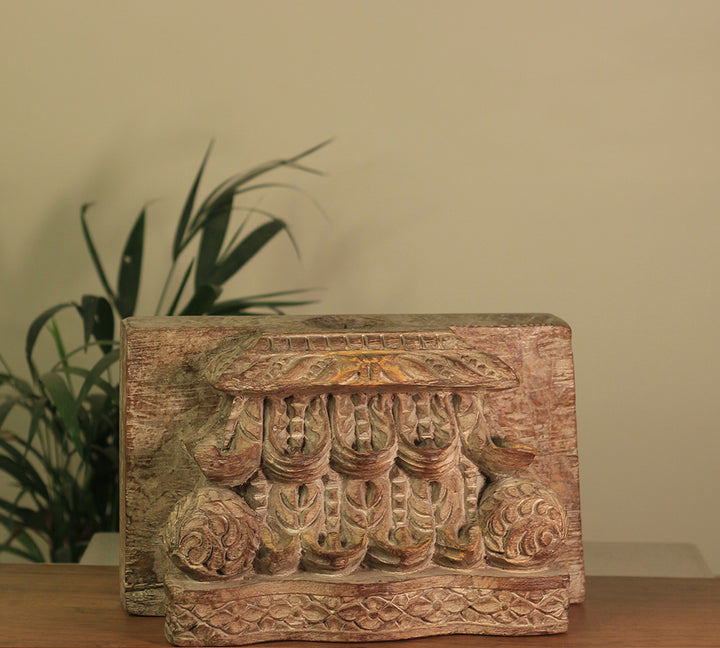 Vintage Wooden Carved Base