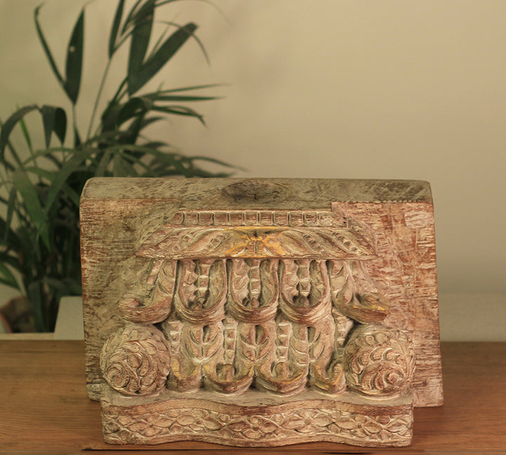 Vintage Wooden Carved Base