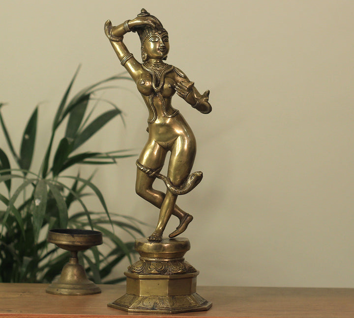 Brass Apsara Courtesan