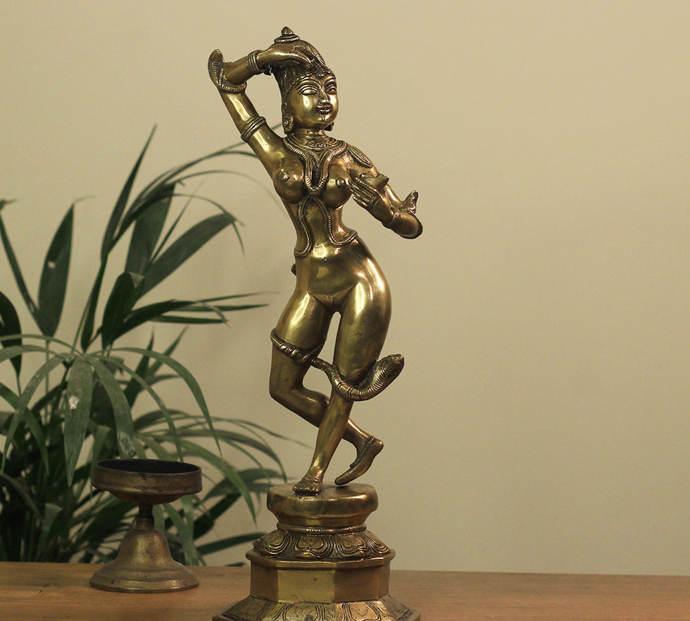 Brass Apsara Courtesan