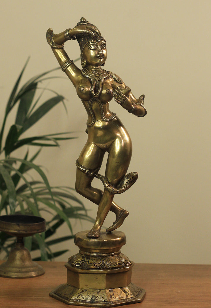 Brass Apsara Courtesan