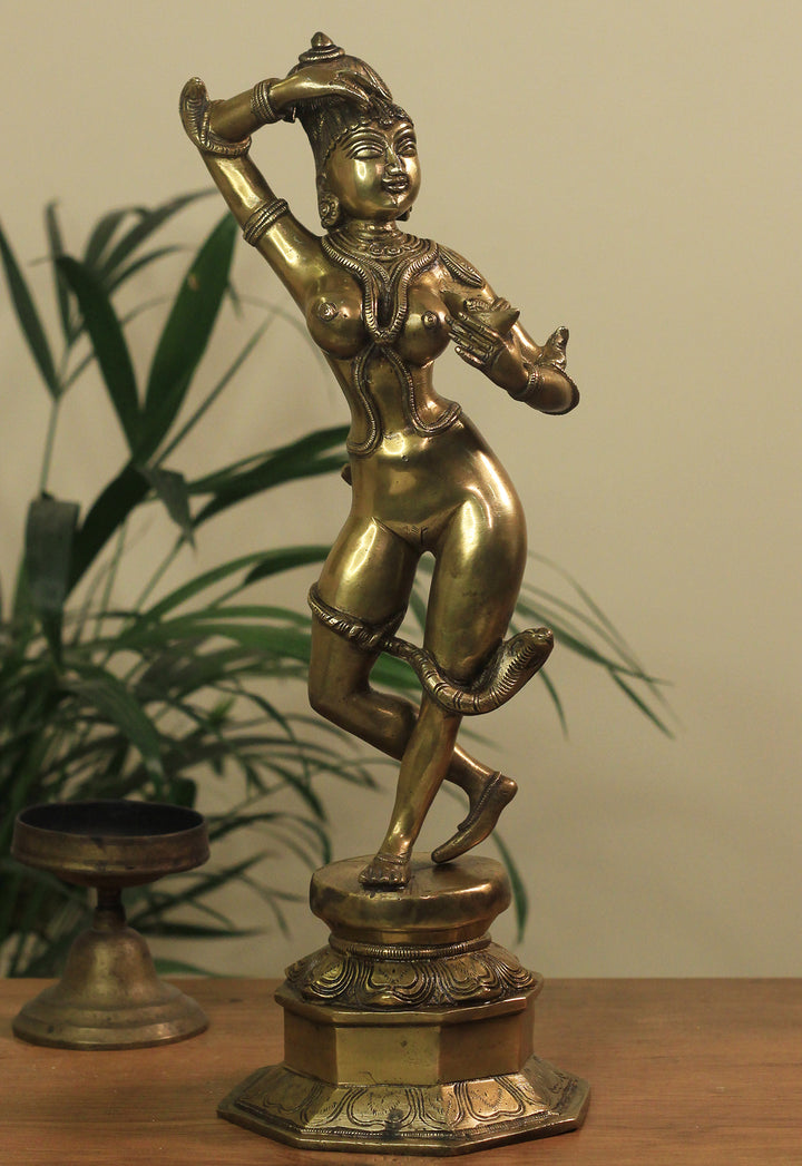 Brass Apsara Courtesan