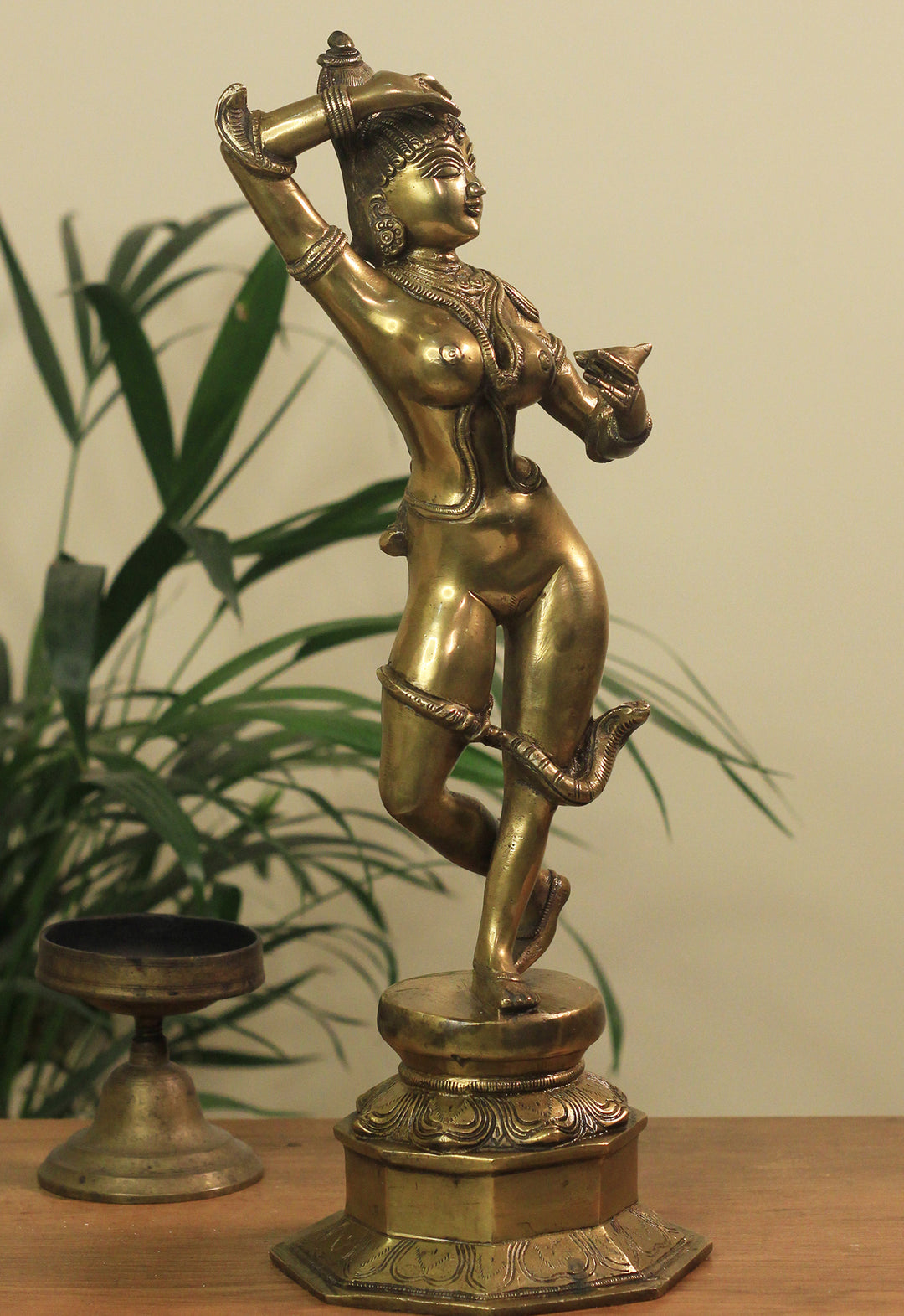 Brass Apsara Courtesan