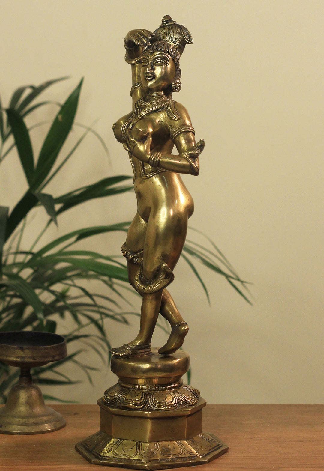 Brass Apsara Courtesan