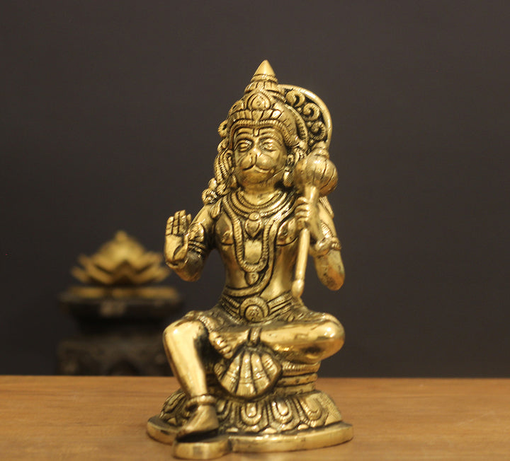 Brass Hanuman 7.5''