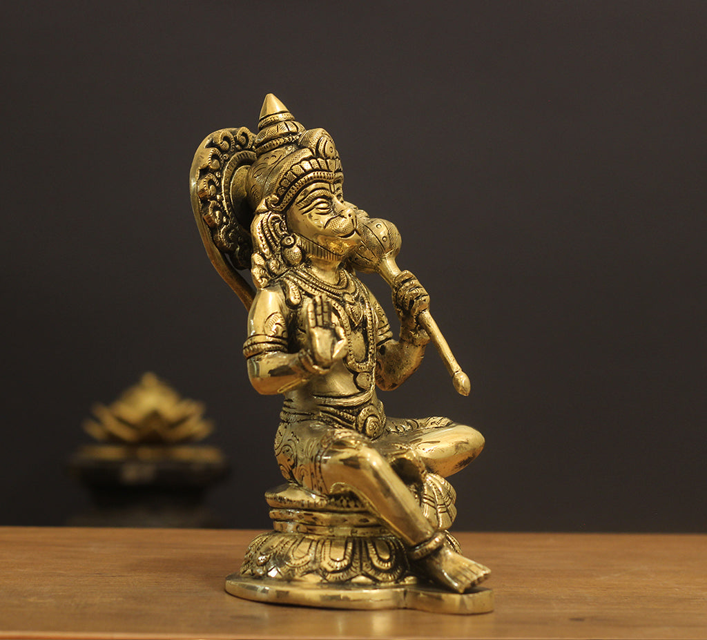 Brass Hanuman 7.5''