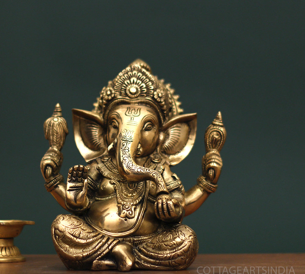 Brass Idol of Ganesha