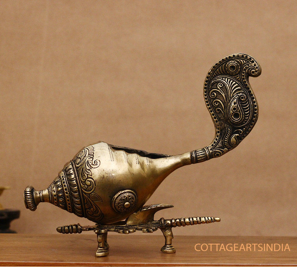 Brass  Shanhka /Conch on Stand