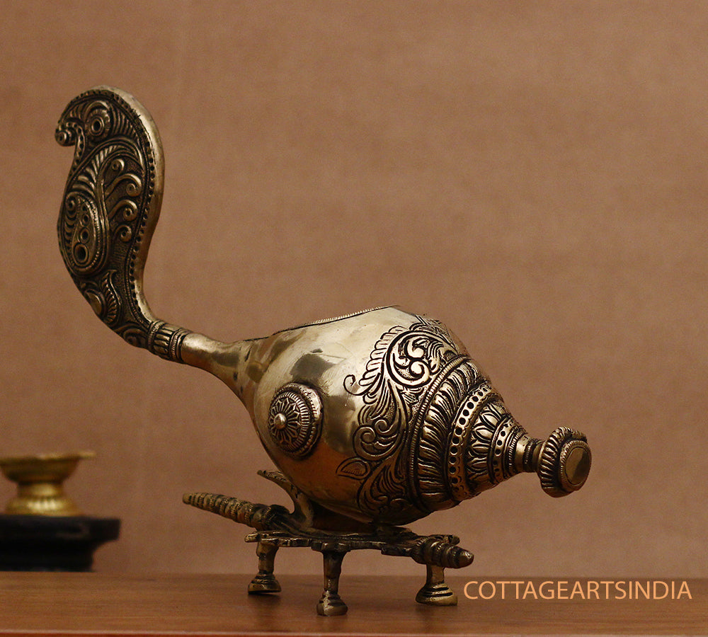 Brass  Shanhka /Conch on Stand