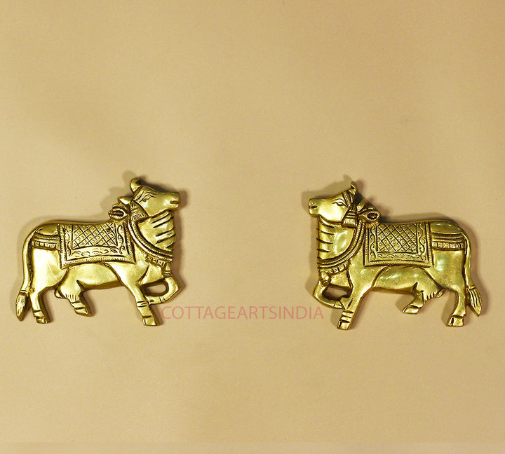 Brass Cow pair