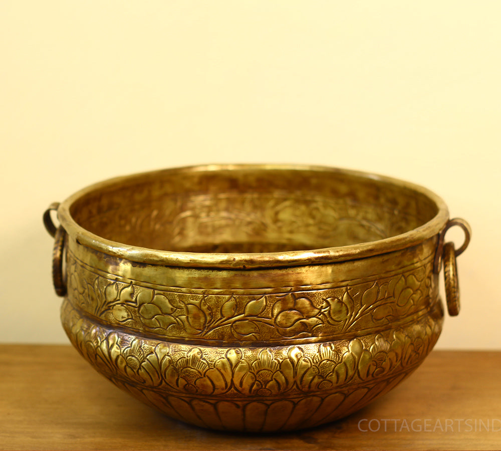 Brass Antique Finish Planter