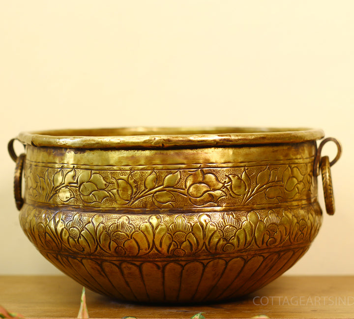 Brass Antique Finish Planter