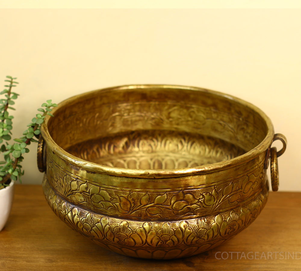 Brass Antique Finish Planter