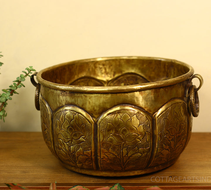 Brass Antique Finish Planter