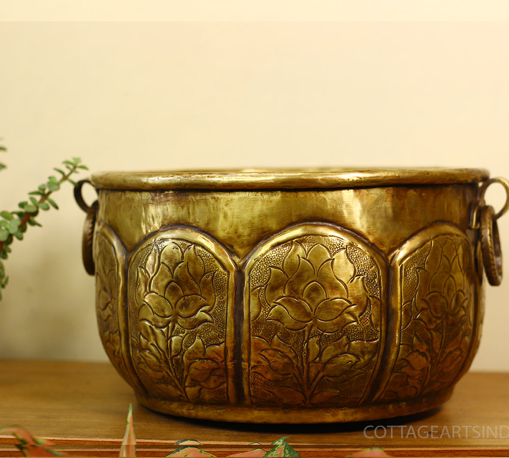 Brass Antique Finish Planter