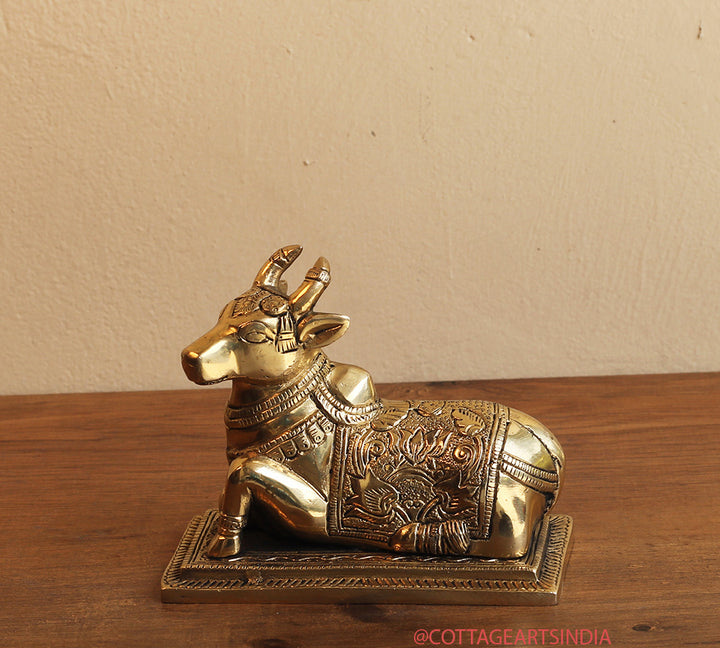 Brass Nandi With Base