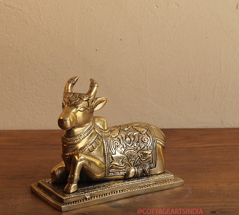 Brass Nandi With Base