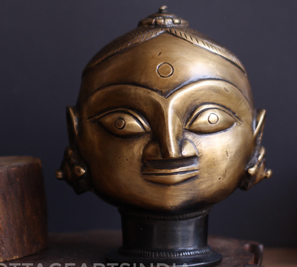 Brass Gauri Head Big