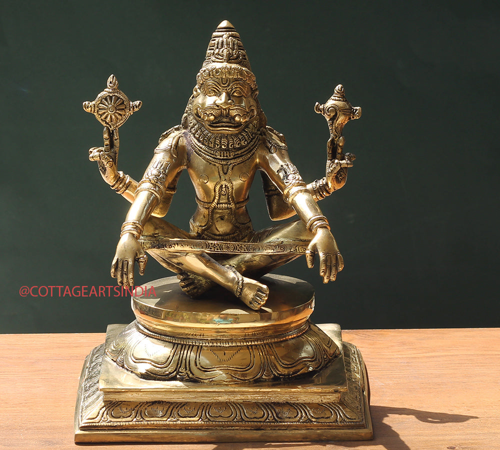 Brass Narasimha/ Lion Head God