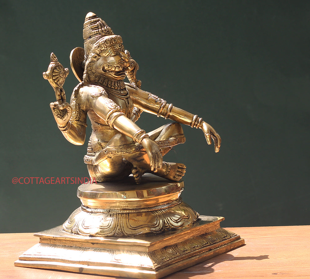 Brass Narasimha/ Lion Head God