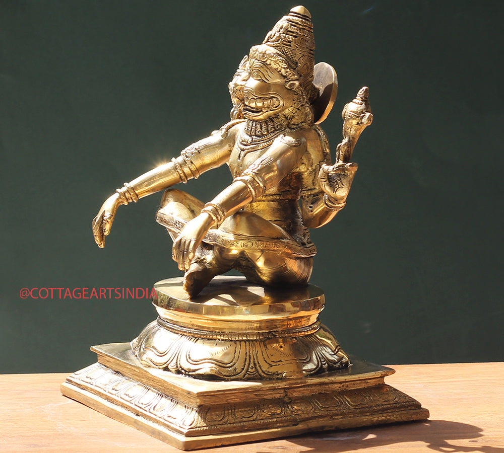 Brass Narasimha/ Lion Head God