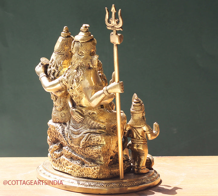 Brass Shiva family Parivar 10"