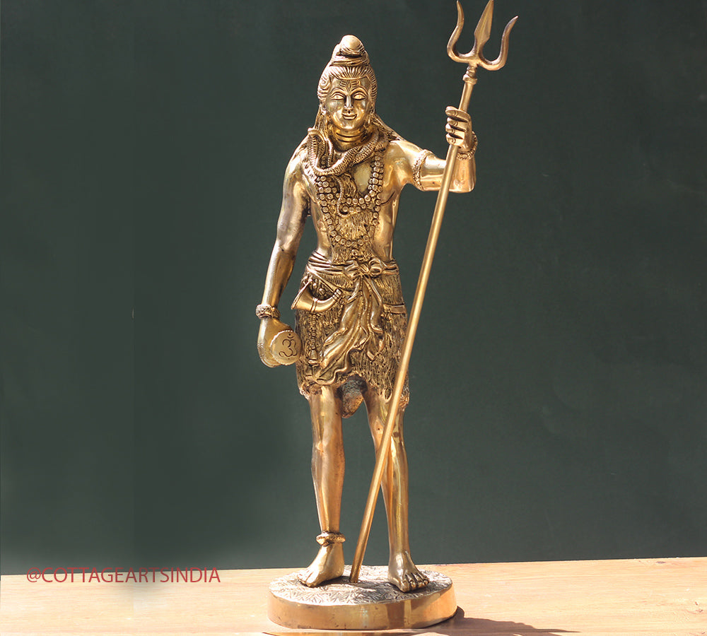 Brass Shiva Standing 22"