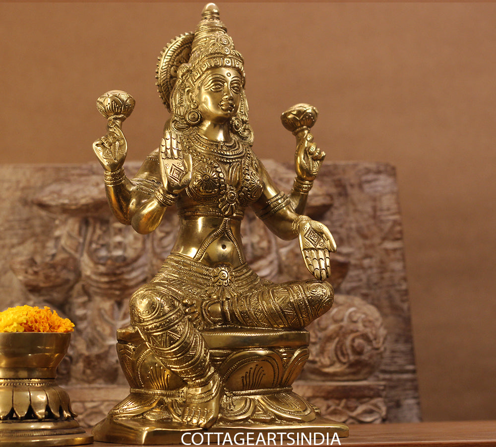 Brass Laxmi Sitting