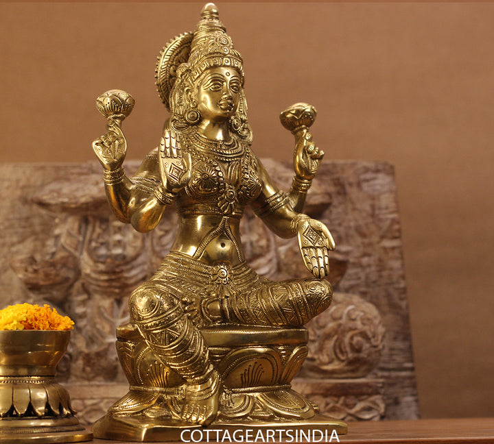 Brass Laxmi Sitting