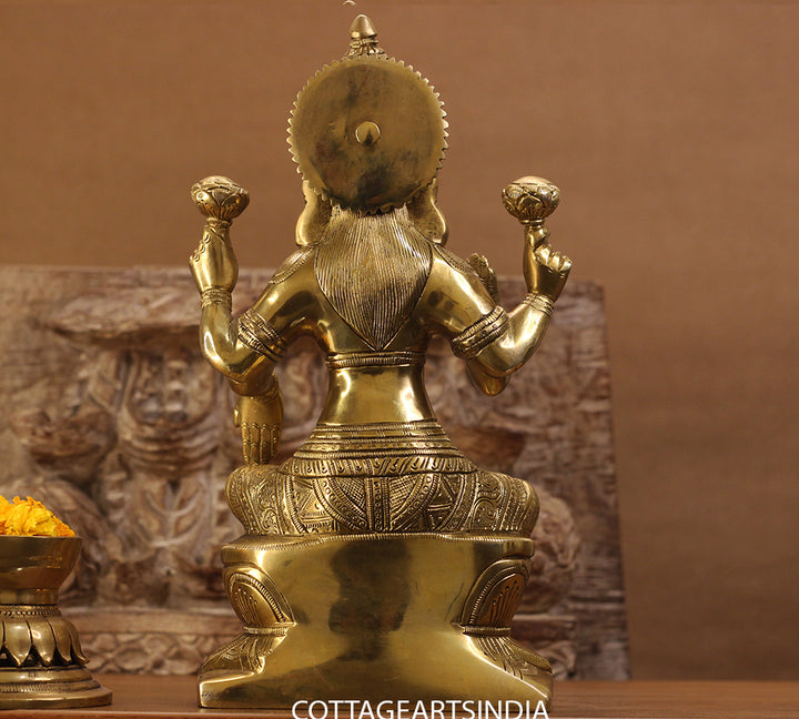 Brass Laxmi Sitting