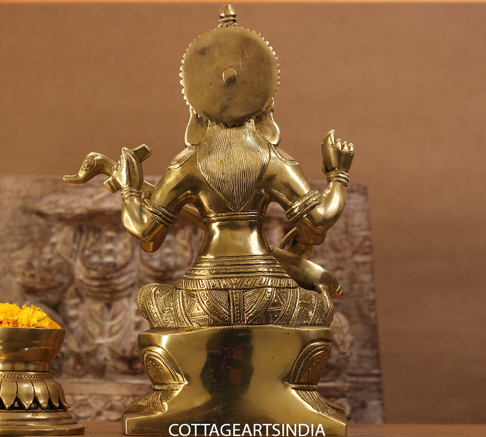 Brass Saraswati Sitting 12 inches