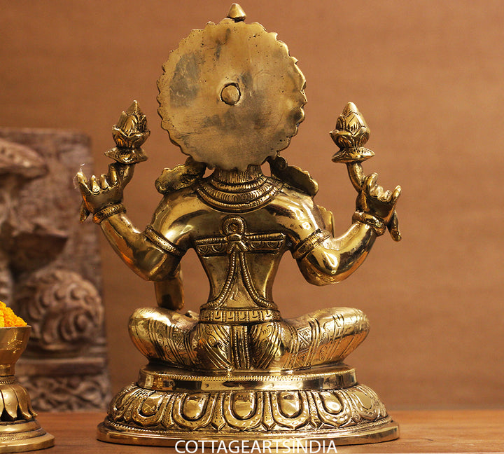 Brass Laxmi Sitting 10.5 inches