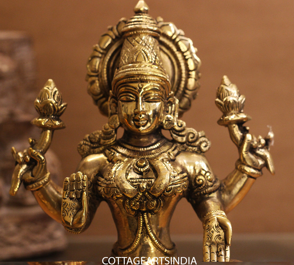 Brass Laxmi Sitting 10.5 inches