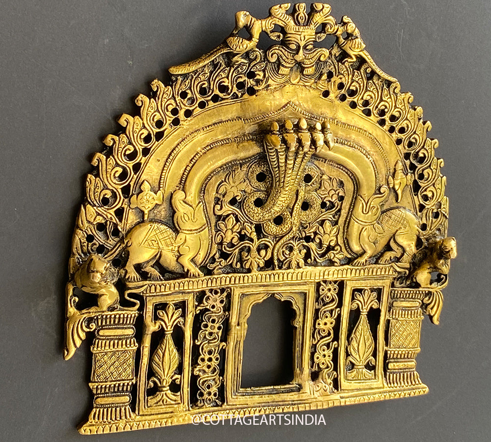 Brass Prabhawali Sheshnaag and Kirtmukha