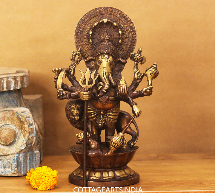 Shubh Drishti Ganesh Ganesh With Lion