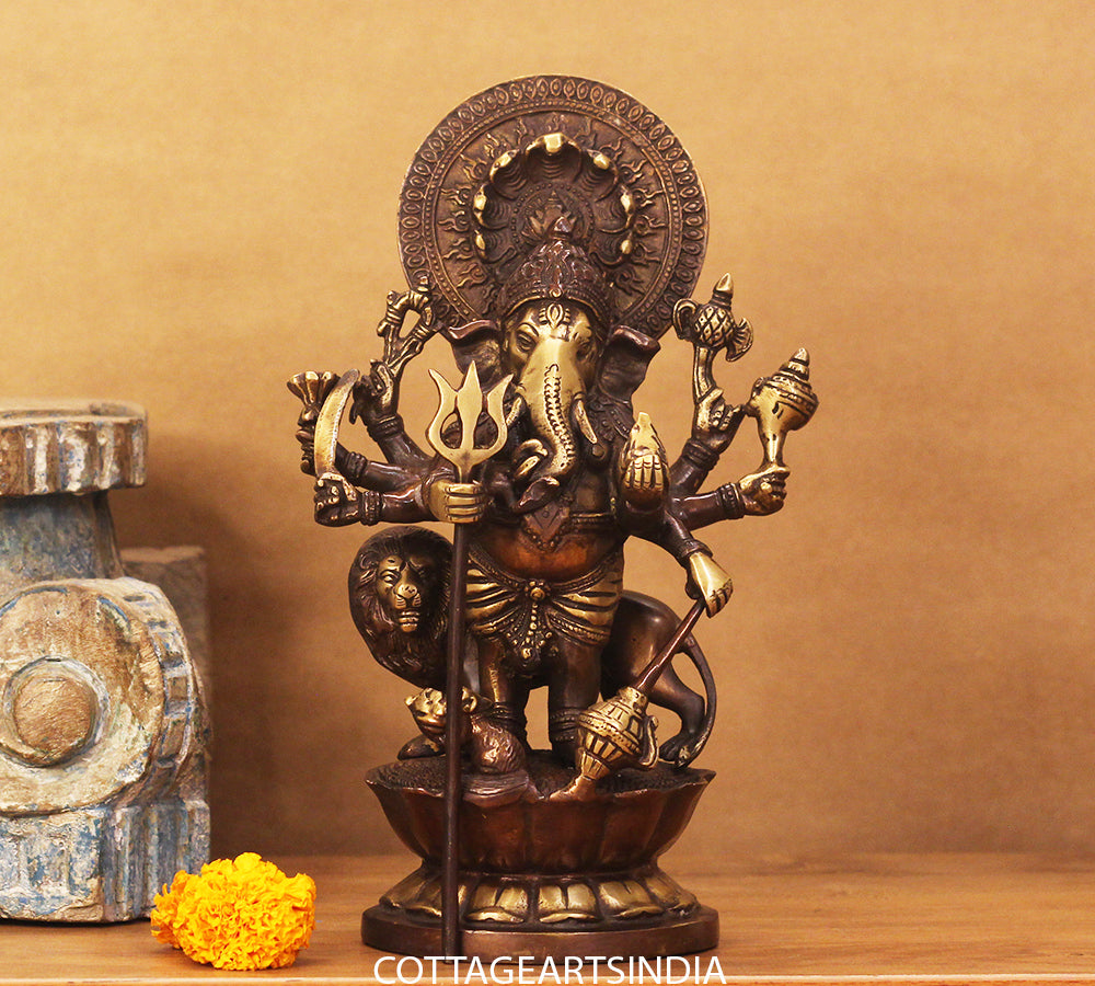 Shubh Drishti Ganesh Ganesh With Lion