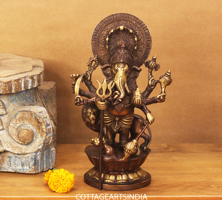 Shubh Drishti Ganesh Ganesh With Lion