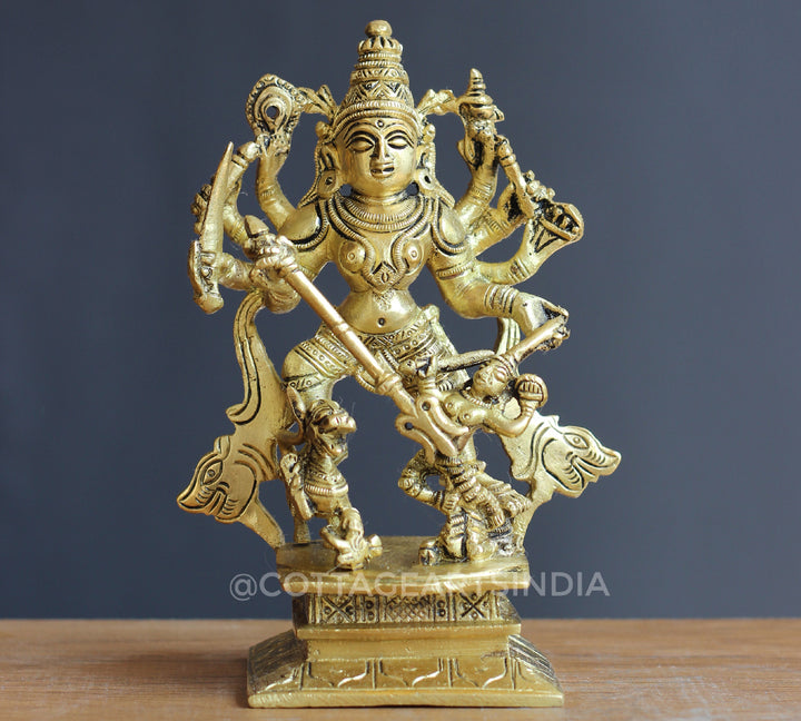 Brass Durga, Mahishasura Mardini