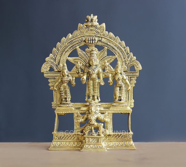 Brass Vishnu,Laxmi ,Bhudevi with Garuda